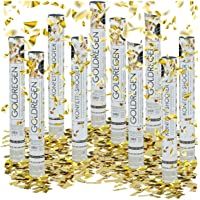 Los mejores  - Relaxdays – Conjunto de 10 cañones de Confeti- cañón Confeti para Bodas y cumpleaños- Efecto Altura de 6 a 8 Metro…